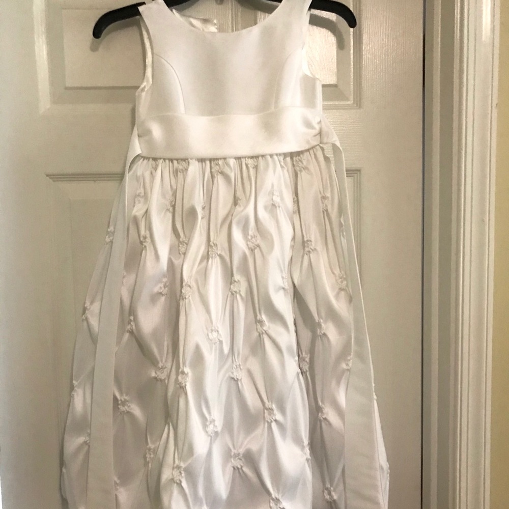 Thick white special occasion dress